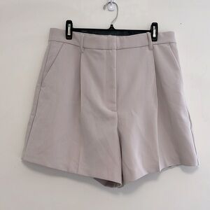 Abercrombie Ultra High Rise Tailored Shorts - Light Taupe, Large